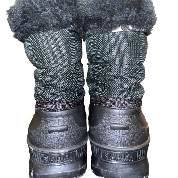 Vintage Sorel Kaufman Winter Boots Women's size 7 Waterproof Canada Green/Black - Picture 6 of 11